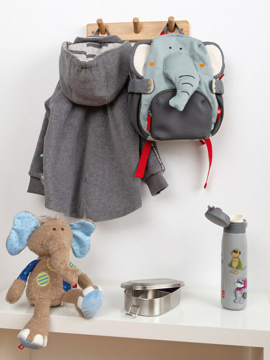 Sigikid School Bag Backpack Kindergarten Gray with Water Bottle Holder 5.2Liters