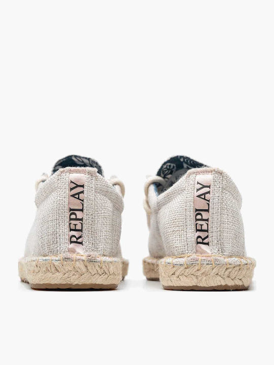 Fabric Men's Espadrilles in Beige Color