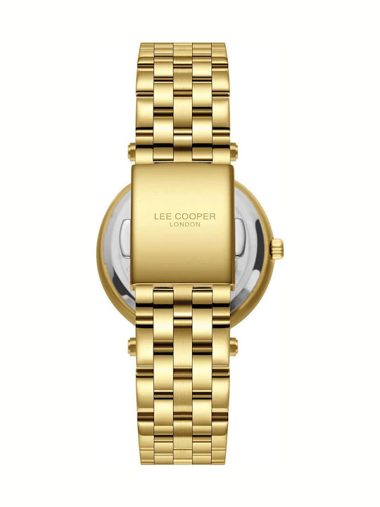 Lee Cooper Crystals Women's Watch with Gold Metal Bracelet