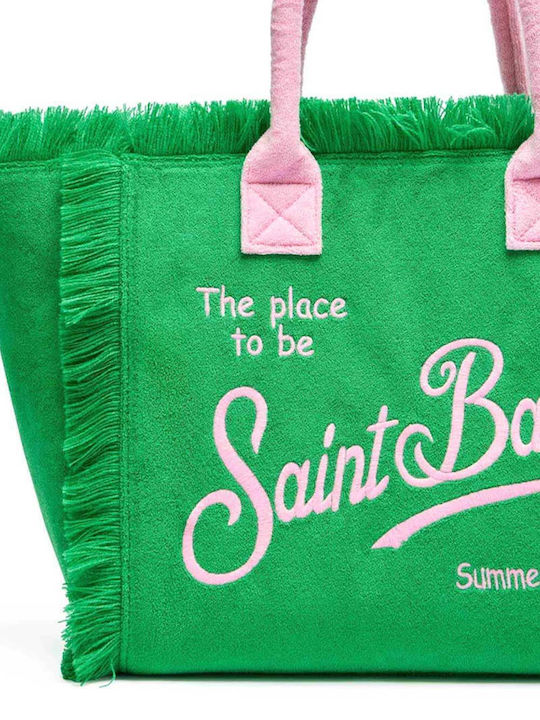 MC2 Vanity Sponge Beach Bag Made Of Green Canvas