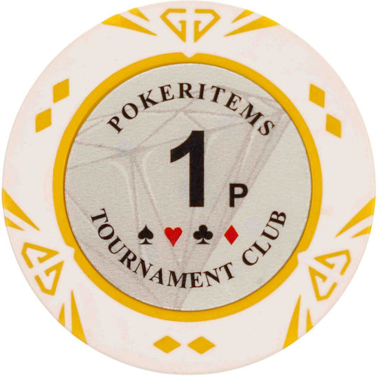 Set of 500 Poker Chips Pokeritems 14g Luxury Wooden Box