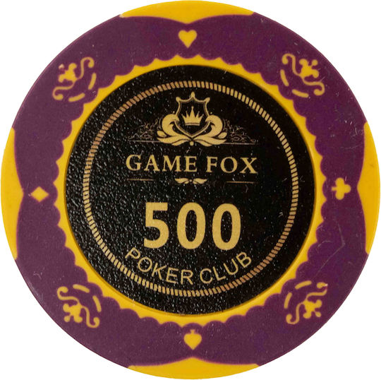 Set of 500 Poker Chips Gamefox 14g Luxury Wooden Box