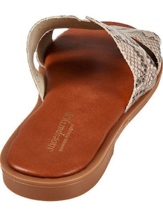 Flache Sandalen für Damen Snake