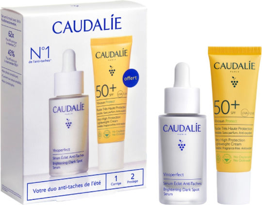Caudalie Vinoperfect Set with Sunscreen Face Cream & Serum