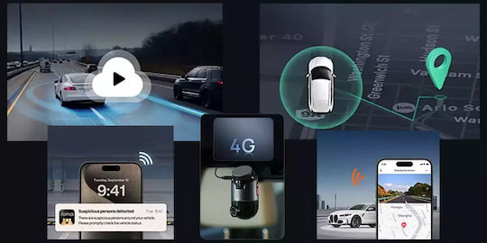 70Mai Omni X800 4K and 128GB Memory Card Car Digital Video Recorder Set 4K Wi-Fi GPS and Rear Camera