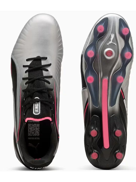 PUMA Ultimate Футболни Обувки с Бутони Сребристи