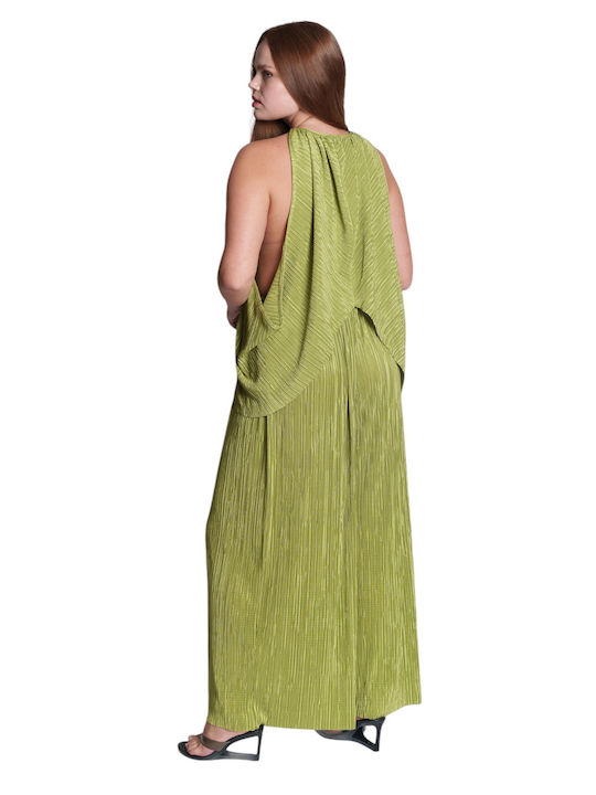 Women's Fabric Trousers Green