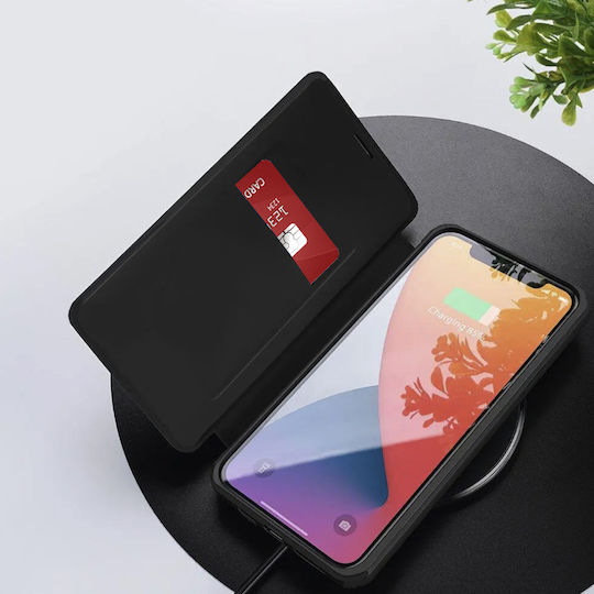 Techsuit Book Silicon / Piele artificială Negru (Nothing Phone (3a) Pro)