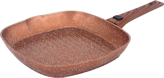 Chios Hellas Woodstone Tigaie din Aluminiu cu Strat de Piatră 28cm