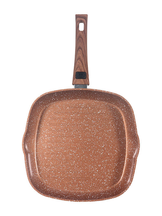 Chios Hellas Woodstone Pan made of Aluminum with Stone Coating 28cm