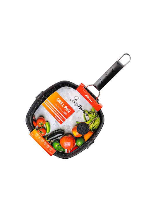 Muhler Grill aus Druckguss-Aluminium mit Steinbeschichtung 24cm