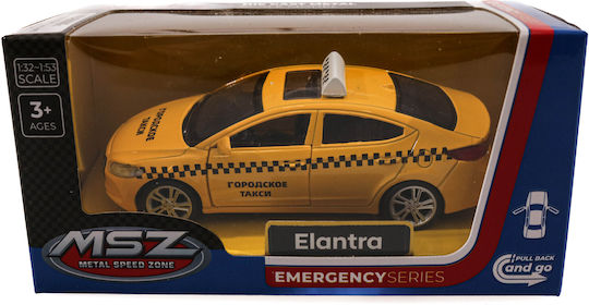 Msz Toy Car Elantra Taxi Scale 1:40 Yellow