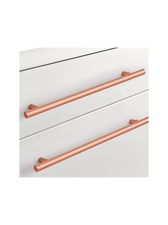 Schubladengriff Schränke 256 mm 15 Stück Rosa Farbe Stahl