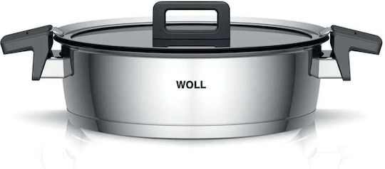 Woll Concept Σωτέζα από Ανοξείδωτο Ατσάλι Με Καπάκι με Αντικολλητική Επίστρωση 28cm