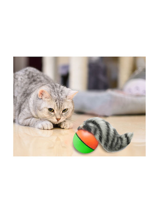 Elektrisches Katzenspielzeug Frettchenschwanzball Durchmesser 8cm Wasserdicht Langlebig