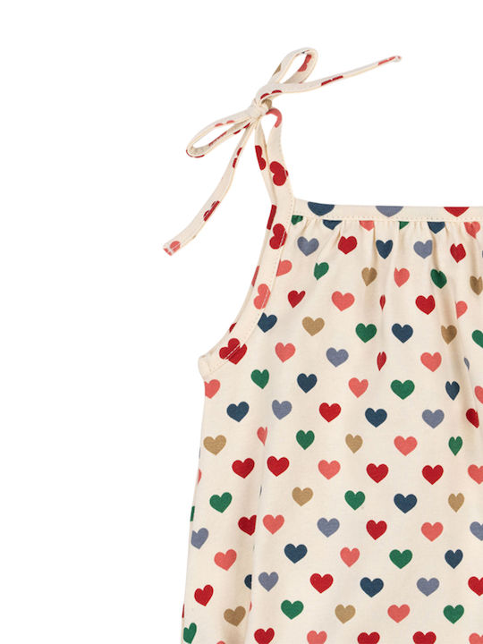 Konges Slojd Babystrampler Ärmellos Coeur Colore