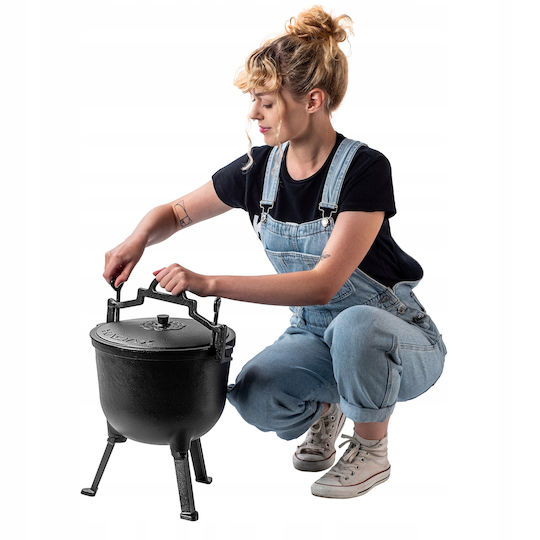 Kadax Cast Iron Hunter's Pot 10l Fire Pit Grill Roasting