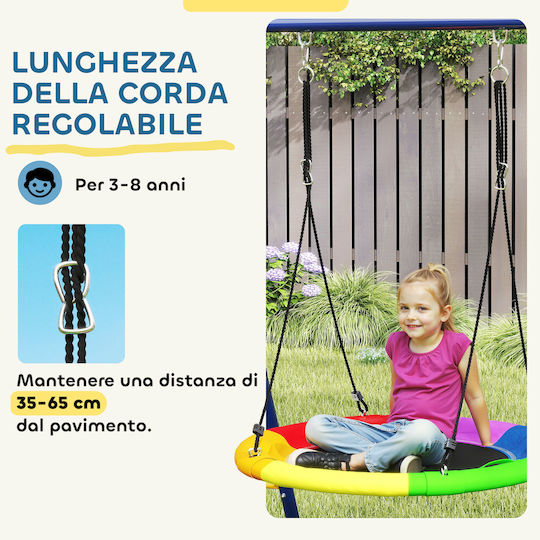 Aiyaplay Hanging Kids Swing for 3+ Years Multicolour