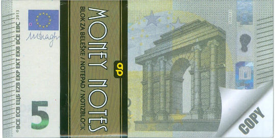 Uni Pap Money Notes Bloc Notes Albastru deschis