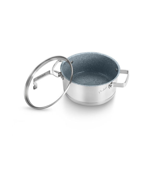 Lamart Deep Stainless Steel Pot 16cm