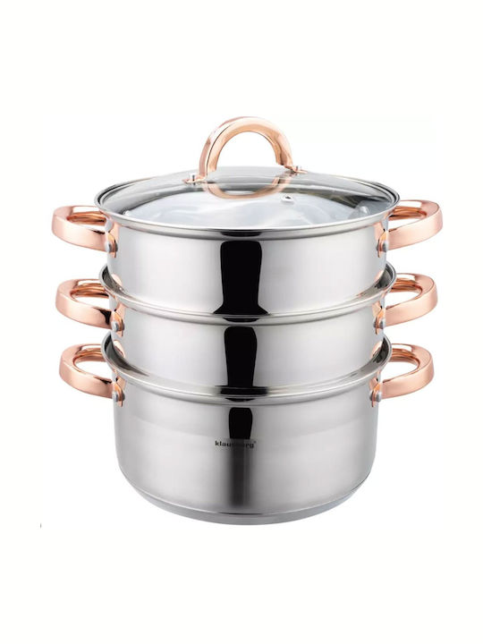 Klausberg Βαθιά Ανοξείδωτη Κατσαρόλα Ατμού 4lt / 24cm