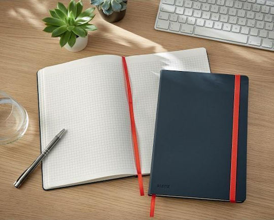 Leitz Notizbuch 80 Blätter B5 Quadrat Gray