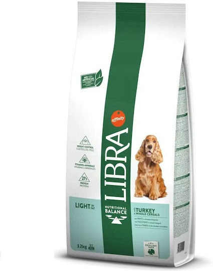 Affinity Libra Light 12kg Ξηρά Τροφή Διαίτης για Ενήλικους Σκύλους με Γαλοπούλα