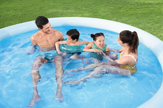 Bestway Runde Schwimmbecken 3200l Aufblasbar 305x66cm Blau