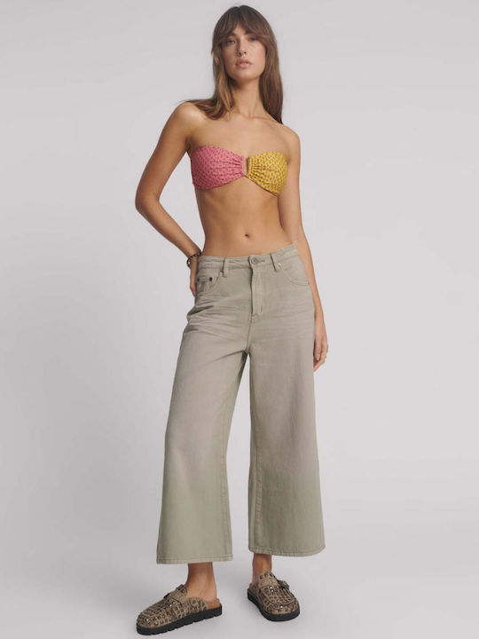 Waist Damenjeans Gray