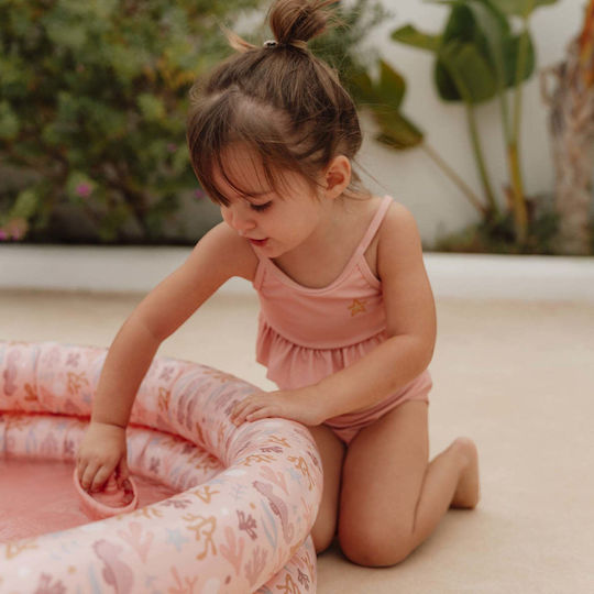 Little Dutch Ocean Dreams Kinder Rundes Schwimmbecken PVC Aufblasbar Rosa