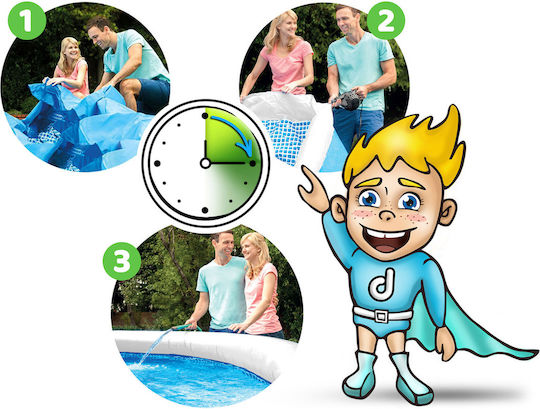 Bestway Children's Round Swimming Pool 477lt Inflatable 152x38cm Light Blue