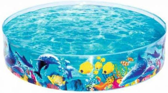Bestway Παιδική Στρογγυλή Πισίνα PVC 946lt Φουσκωτή 183x38εκ. Διάφανη