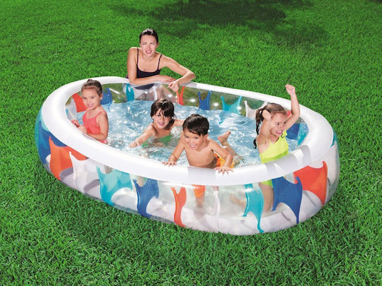 Bestway Παιδική Οβάλ Πισίνα 542lt Φουσκωτή 229x152x51εκ.