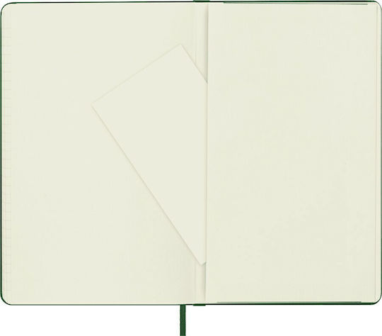 Moleskine Notebook Large 13x21 Σημειωματάριο Bullet Ριγέ με Σκληρό Εξώφυλλο και Λάστιχο Πράσινο