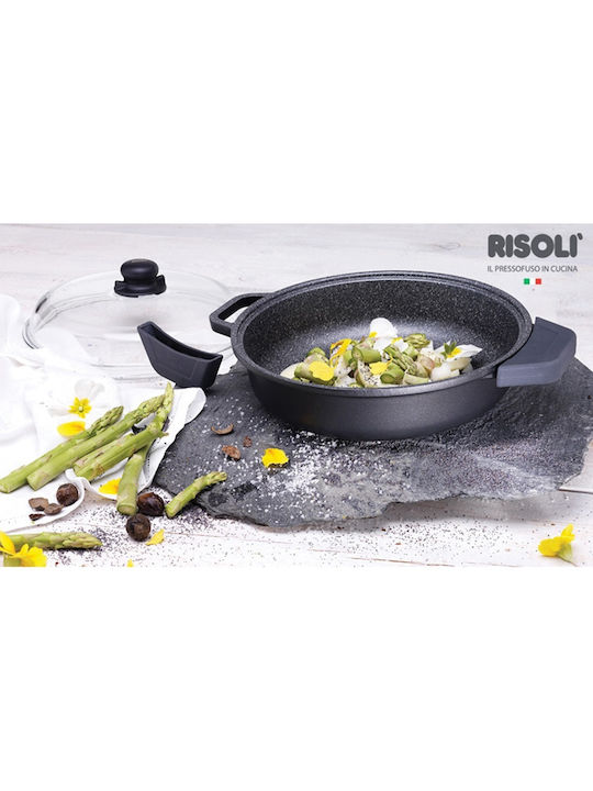 Risoli Ρηχή Κατσαρόλα από Χυτό Αλουμίνιο 24cm