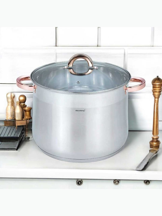 Klausberg Tiefer Edelstahl-Topf 13Es / 28cm