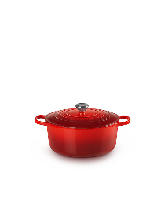 Le Creuset Cerise Βαθιά Κατσαρόλα από Μαντέμι 6.7lt / 28cm