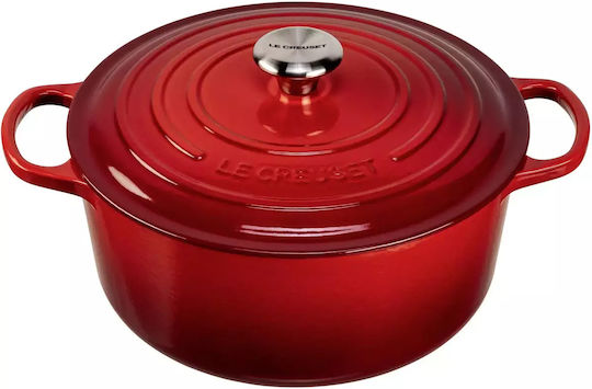 Le Creuset Cerise Βαθιά Κατσαρόλα από Μαντέμι 6.7lt / 28cm
