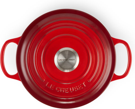 Le Creuset Cerise Βαθιά Κατσαρόλα από Μαντέμι 6.7lt / 28cm