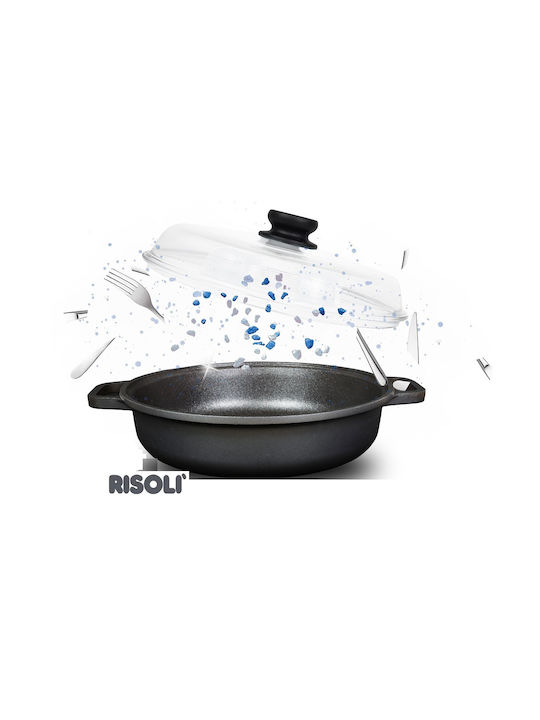 Risoli Blackplus Shallow Pot made of Cast Aluminum 4.5lt / 32cm