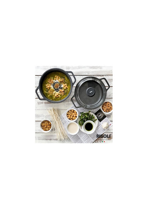 Risoli Blackplus Deep Pot made of Cast Aluminum 3.5lt / 24cm