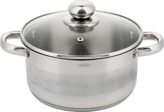 KING Hoff Tiefer Edelstahl-Topf 1Es / 14cm