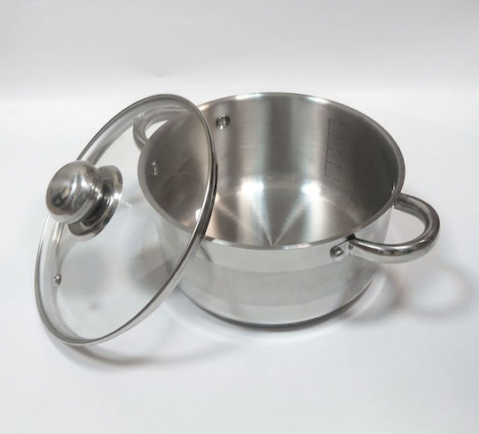 KING Hoff Βαθιά Ανοξείδωτη Κατσαρόλα 1lt / 14cm