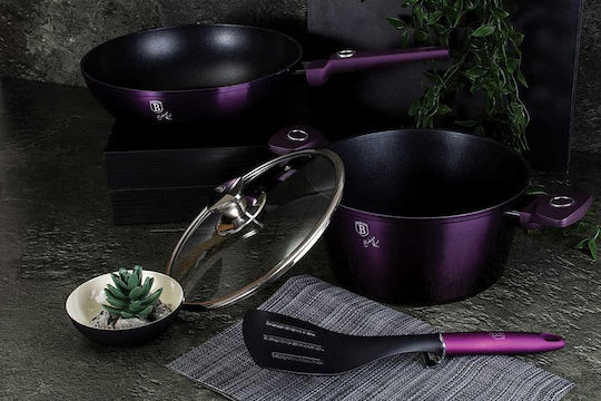 Berlinger Haus Purple Eclipse Collection Βαθιά Κατσαρόλα από Αλουμίνιο 4.1lt / 24cm