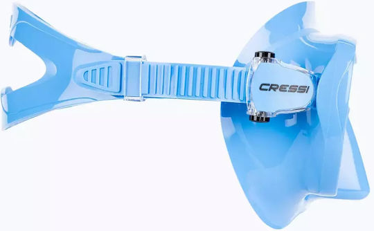 CressiSub CressiSub Tauchmasken Silikon mit Schnorchel F1 Blau