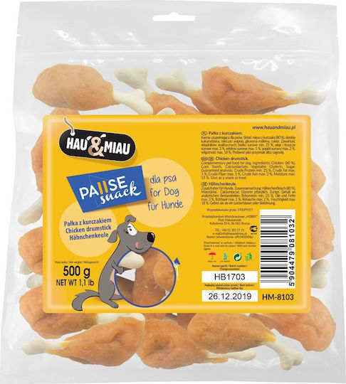 Hau & Miau Hau & Miau Legs Λιχουδιά Σκύλου με Κοτόπουλο 500gr