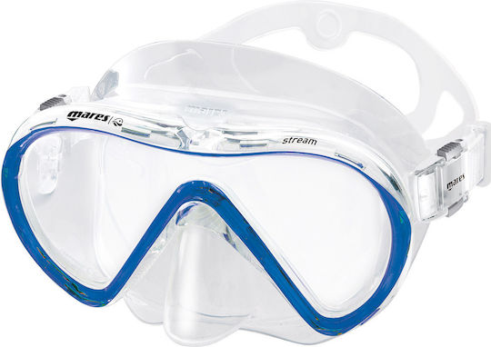 Mares Star Fish Diving Mask Transparent Blue