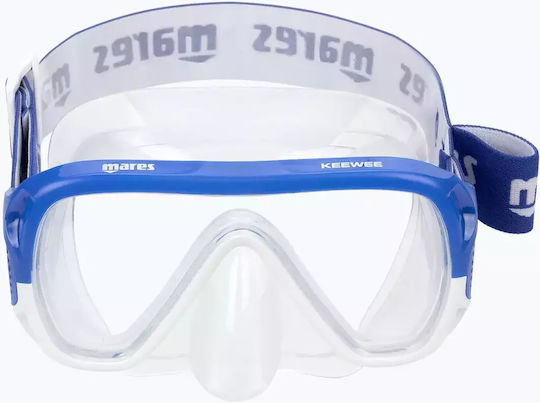 Mares Keewee Blue Silicone Diving Mask