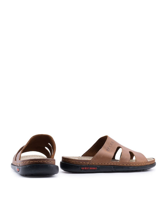 Herrensandalen in Braun Farbe