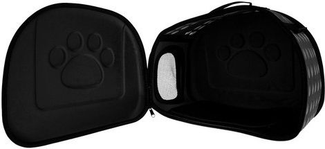 Purlov Dog/Cat Carrying Black Handbag for 6kg Pets L43xW32xH27cm